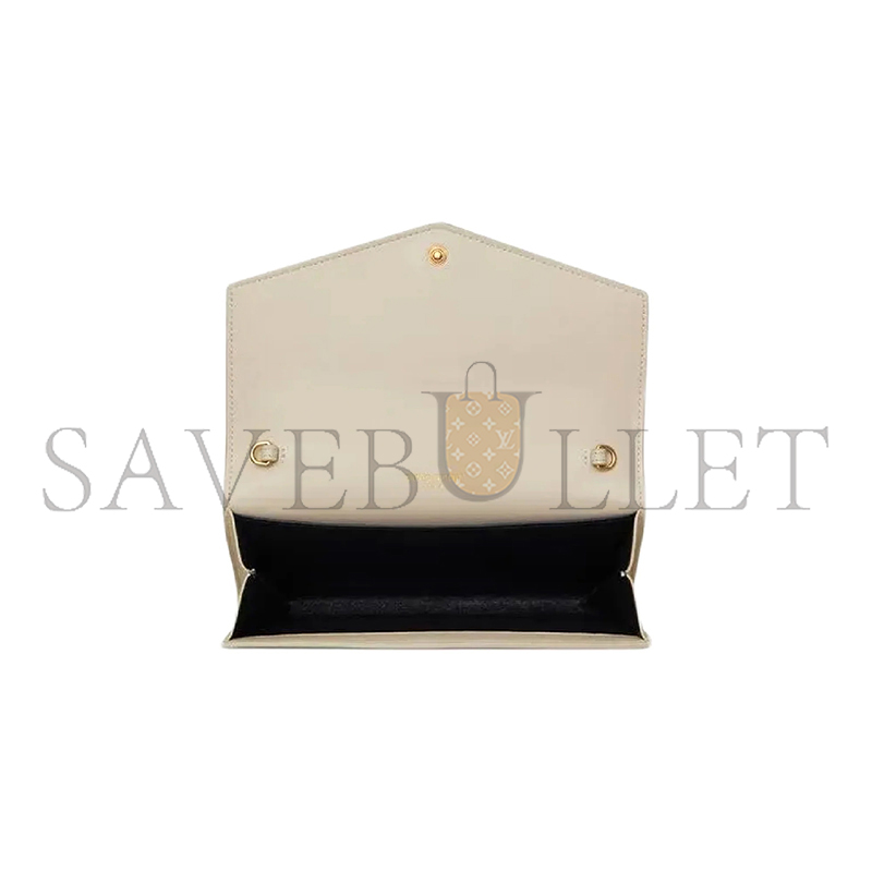 Y*L uptown chain wallet in shiny crocodile-embossed leather 607788300256 (19*12*3cm)